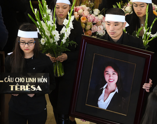 Tin Nguyen là thanh tra thực phẩm của Sở Y tế thành phố San Bernardino. Cô thiệt mạng trong vụ xả súng tại một bữa tiệc tại Trung tâm Vùng nội địa hôm 2/12.