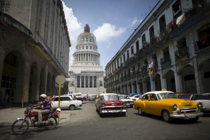 Tòa nhà El Capitolio ở La Habana, Cuba ngày 9/7/2015.