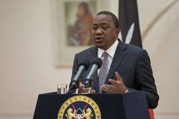 Tổng thống Kenya Uhuru Kenyatta cho biết chính phủ nước này đang hoãn nhập cảnh cho những trường hợp đến từ các nước có ca nhiễm Covid-19. Ảnh: EA.