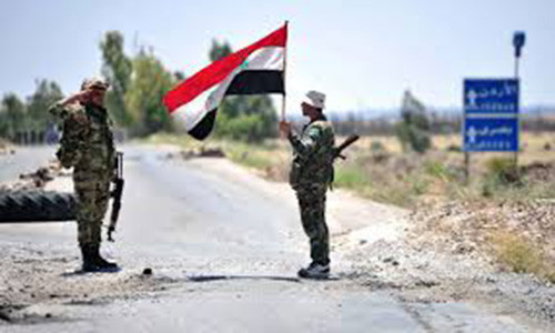 Được biết, Quân đội Syria đã có thể tiếp cận trục phía đông Manbij sau khi Lực lượng Dân chủ Syria (SDF) được cho là đã giao lại quyền kiểm soát Đập Tishreen cho binh sĩ Chính phủ Syria. Ảnh: AN.