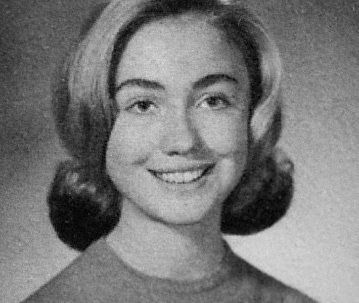 Cựu Ngoại trưởng Mỹ Hillary Clinton năm 1965.