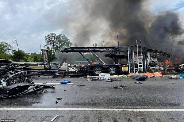 Theo Daily Mail, vụ đâm xe liên hoàn ở Mỹ xảy ra tại Montgomery, bang Alabama, vào khoảng 14h30 chiều 19/6 (giờ địa phương). (Nguồn ảnh: Reuters)