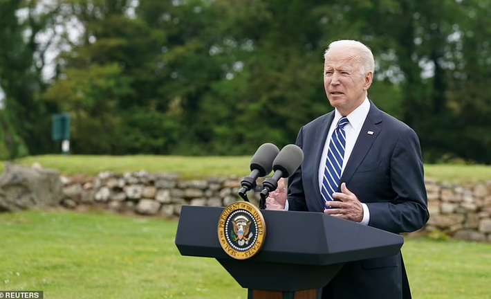 Tổng thống Mỹ Joe Biden cho biết ông và Thủ tướng Anh đã tái khẳng định mối quan hệ đặc biệt giữa hai nước. Ảnh: Reuters.