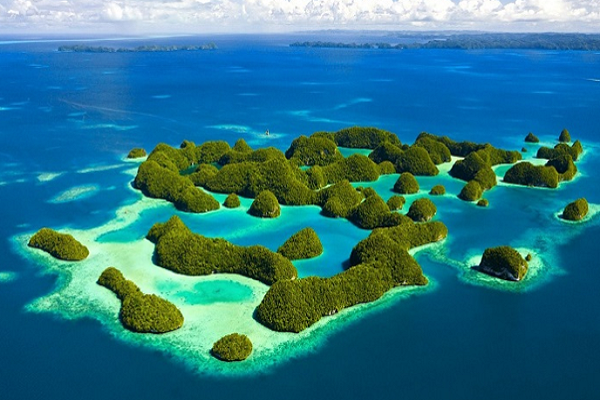 Quần đảo Rock ở Palau được công nhận là Di sản thế giới của UNESCO từ năm 2012. Đây là một trong những địa danh nổi tiếng nhất của Palau. Ảnh: Water66.