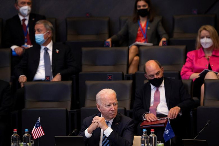 Các nhà lãnh đạo NATO đã thảo luận về nhiều vấn đề và đưa ra bản tuyên bố chung dài 41 trang, trong đó đề cập đến các nội dung chính về Nga, Trung Quốc, Afghanistan, các cuộc tấn công trong không gian và đoàn kết trong liên minh...Ảnh: Reuters.