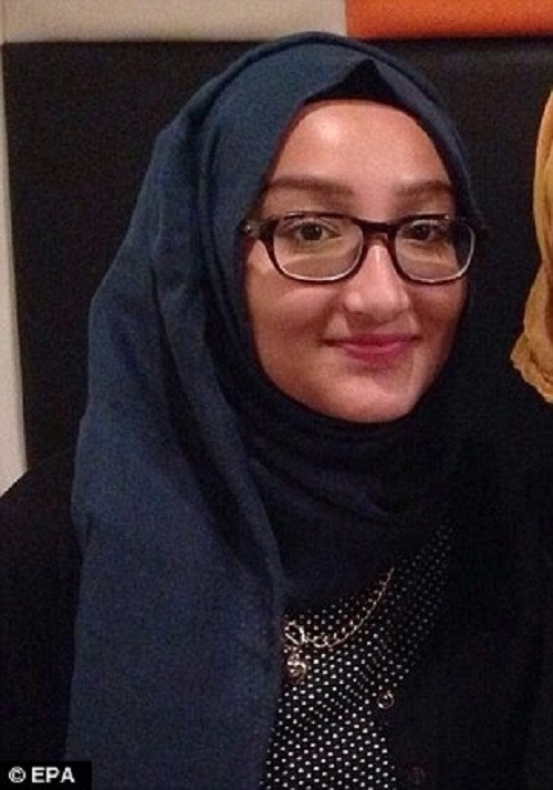 Kadiza Sultana được cho là đã thiệt mạng trong một cuộc không kích tại thành phố Raqqa, Syria. Ảnh: EPA.