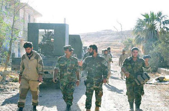 Trước đó, ngày 31/10, các binh sĩ Syria cũng đã giành lại quyền kiểm soát khu Kanamat, Khassarat, Badr và Old Airport. Ảnh: FNA.