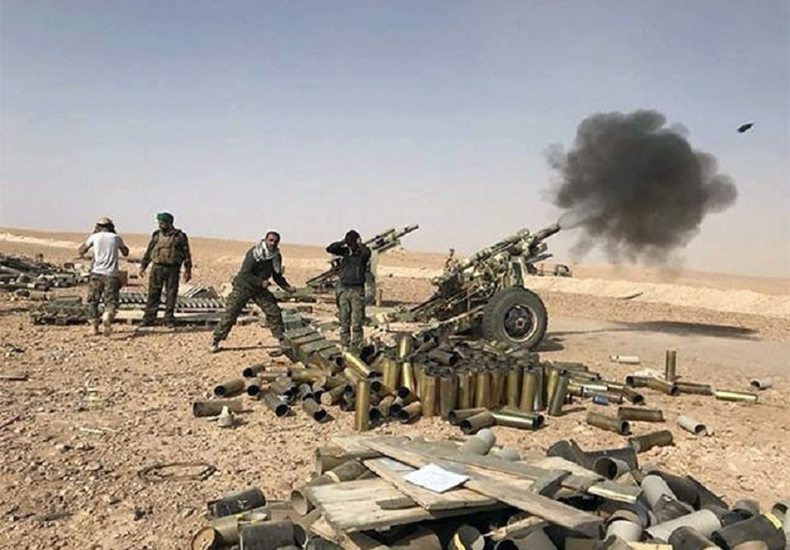 Lực lượng Iraq tấn công căn cứ của nhóm IS tại Al-Jazeera. Ảnh: FNA.