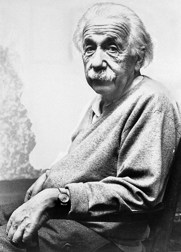 Chân dung Albert Einstein được chụp trong ngày sinh nhật của ông ở Princeton, New Jersey (Mỹ), hôm 14/3/1953. Ảnh: VT.