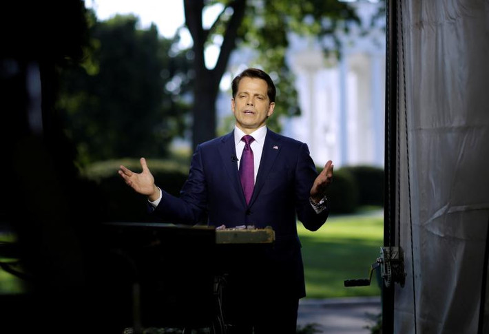 Ông Scaramucci phát biểu tại Nhà Trắng hôm 26/7. (Nguồn ảnh: Reuters)