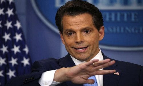 Giám đốc Truyền thông Anthony Scaramucci phát biểu trong buổi họp báo tại Nhà Trắng ở thủ đô Washington ngày 21/7. (Nguồn ảnh: Reuters)