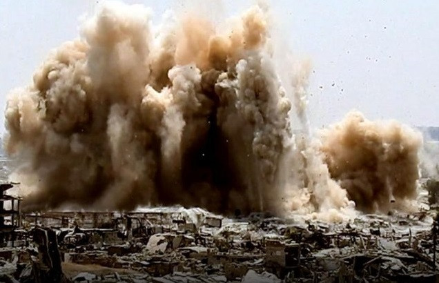 “Lực lượng Syria đã cho nổ tung nhiều đường hầm nối Jobar và Ayn Tarma vốn được nhóm phiến quân sử dụng để vận chuyển vú khí đạn dược”, một nguồn tin quân sự tiết lộ. Ảnh: AMN.