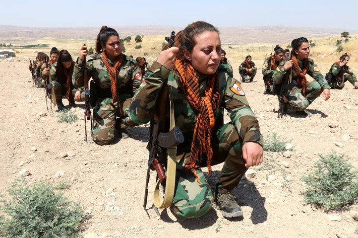 "Đội quân tóc dài" người Kurd của PAK đã sẵn sàng nhận nhiệm vụ được giao phó.