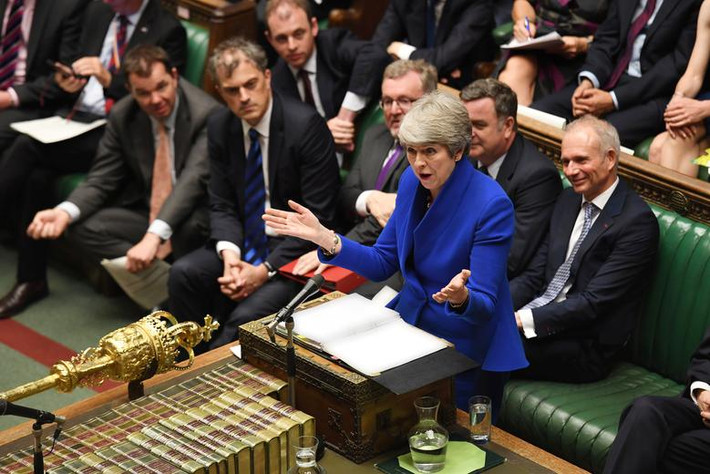 Trước đó cùng ngày, bà Theresa May đã có phiên họp Quốc hội cuối cùng với cương vị Thủ tướng Anh.