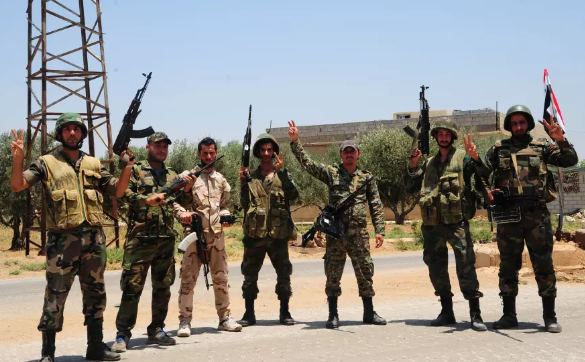 Trong diễn biến khác trên chiến trường Syria, Quân đội Nga và Syria đã nối lại cuộc tấn công nhằm vào thị trấn chiến lược Kabani ở Đông Bắc Latakia. Ảnh: JP.