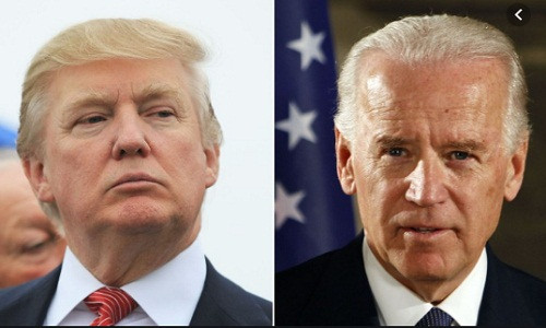 Theo thư tố cáo, ông Trump được cho đã gây áp lực buộc Tổng thống Ukraine Volodymyr Zelensky điều tra cựu Phó Tổng thống Joe Biden (phải), người được cho là ứng viên hàng đầu đại diện cho Đảng Dân chủ tham gia cuộc đua vào Nhà Trắng năm 2020, và con trai ông. Ảnh: CNN.