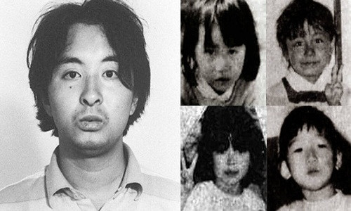 Trong khoảng thời gian từ tháng 8/1988 đến tháng 6/1989, Miyazaki đã bắt cóc và sát hại 4 bé gái trong độ tuổi từ 4 đến 7 tuổi ở Saitaman và Tokyo. Thậm chí, tên biến thái này còn cất giấu một phần thi thể nạn nhân trong nhà của y. Ảnh: ATI.