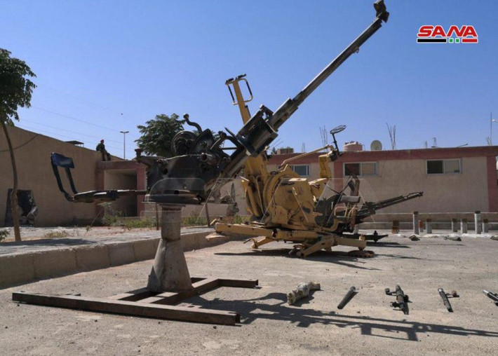 Trước đó, vào tháng 7/2018, lực lượng chính phủ Damascus đã giành lại quyền kiểm soát hoàn toàn thành phố Daraa, sau các cuộc giao tranh ác liệt với nhóm phiến quân. Ảnh: SANA.