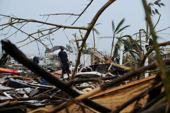 Thủ tướng Bahamas Hubert Trinis đã gọi siêu bão Dorian là "thảm hoạ kinh hoàng nhất lịch sử". Ảnh: Reuters.