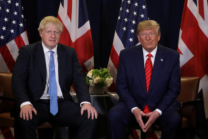 Nhà lãnh đạo Mỹ gặp song phương Thủ tướng Anh Boris Johnson bên lề kỳ họp của ĐHĐ LHQ.