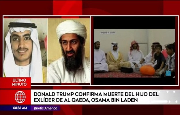 Thời gian và địa điểm nơi Hamza bin Laden bị tiêu diệt khi đó chưa được xác định, và dư luận không rõ cái chết của Hamza có liên quan đến Mỹ hay không. Ảnh: ATV.
