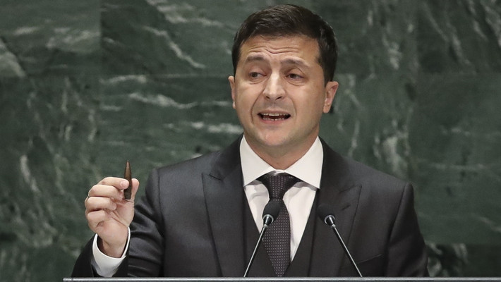 Tổng thống Zelensky khẳng định không ai có thể gây sức ép lên ông vì ông là Tổng thống của một quốc gia độc lập. Ảnh: AJ.