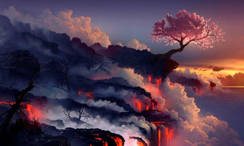 Khung cảnh tự nhiên không khác gì trên thiên đường.