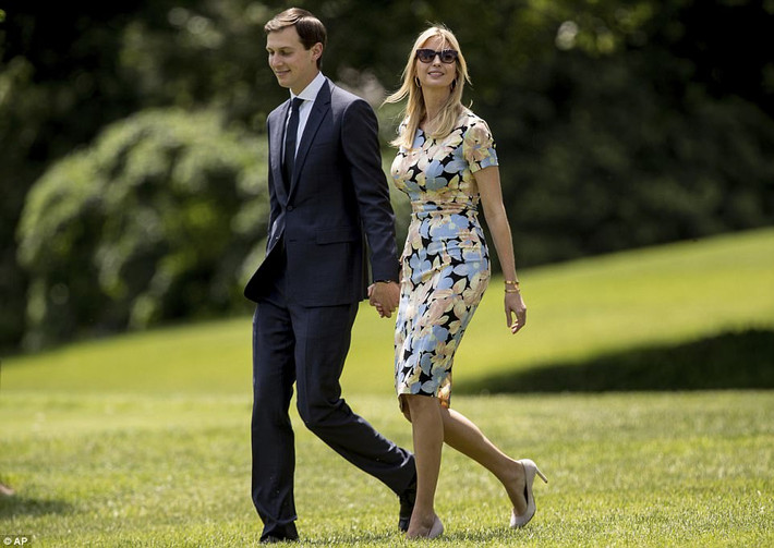 Hai vợ chồng Ivanka và Jared đều là cố vấn của Tổng thống Trump. Ảnh: DM.