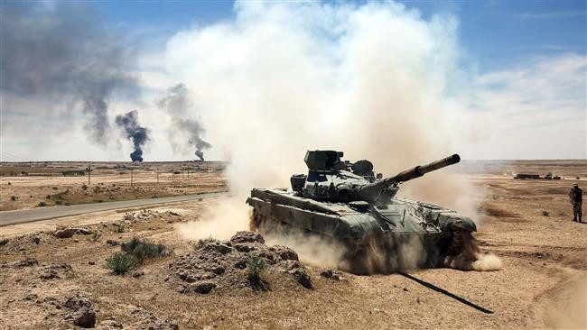 PressTV đưa tin, ngày 26/4, lực lượng tình nguyện Iraq Hashd al-Shaabi đã giành lại quyền kiểm soát thành phố cổ Hatra, cách thành phố Mosul khoảng 110 km về phía tây nam, từ tay phiến quân IS. Ảnh: PressTV.