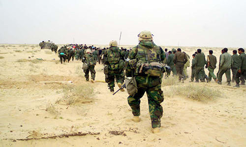 Chiến tranh Iraq hay Chiến dịch "Đất nước Iraq Tự do" (2003-2011) là một trong những chiến dịch tốn kém nhất của Mỹ trong hơn 10 năm trở lại đây. Hàng trăm nghìn lính Mỹ đã thực hiện cuộc tấn công quy mô lớn vào Iraq khi cuộc chiến tranh bùng nổ năm 2003. Ảnh: The Richest.