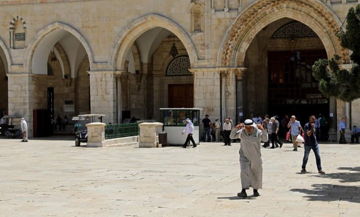 Ảnh chụp khu vực Thánh đường Hồi giáo al-Aqsa 50 năm sau cuộc Chiến tranh Sáu ngày. (Nguồn ảnh: Reuters)