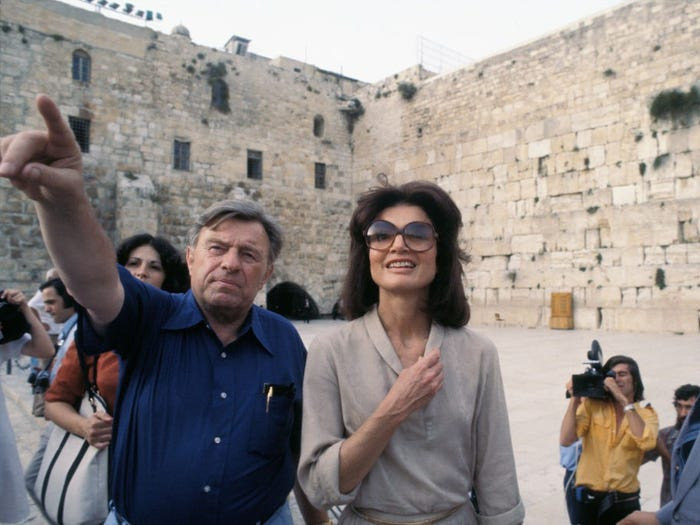Năm 1970, bà thăm Israel và tham quan thành phố Jerusalem.