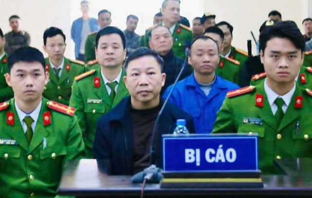 Bị cáo Lưu Bình Nhưỡng tại phiên tòa sơ thẩm. Bị cáo Lưu Bình Nhưỡng tại phiên tòa sơ thẩm.
