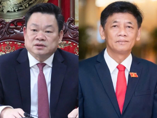 Ông Hoàng Duy Chinh và ông Lâm Văn Mẫn. 407de56a3fbe88e0d1af.jpg