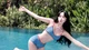 Hot girl Tây Bắc khoe body gợi cảm bên hồ bơi