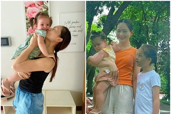 Lan Phương tận hưởng cuộc sống bình yên bên hai con sau ly thân