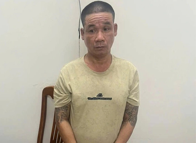 Trần Ngọc Tuấn tại cơ quan Công an. Ảnh: CACC. anh-edited-1754134544560-1.jpg
