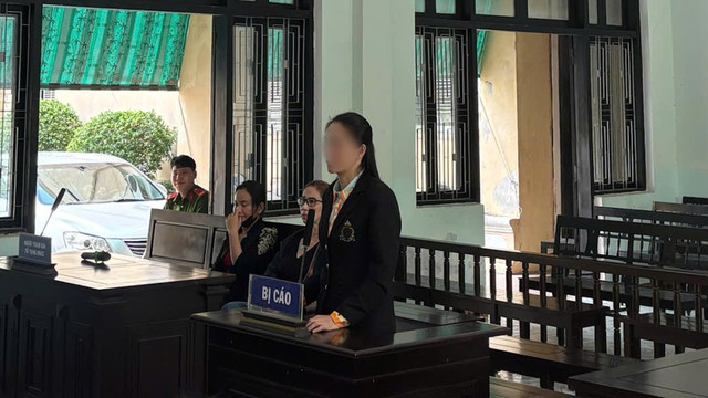 Trần Thị Tú Trinh tại phiên toà. Ảnh: Ngọc Minh. 0058301-42-04-22still115.jpg