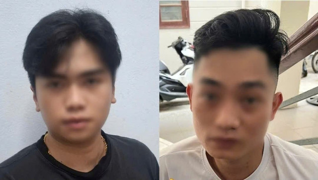 Hai đối tượng bị bắt giữ. 5-8-tien-gia11.jpg