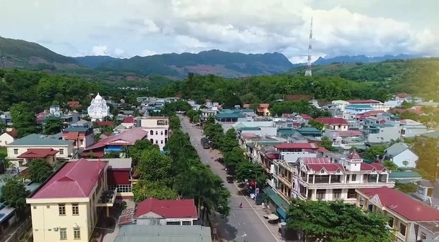 Một góc huyện Yên Châu (Sơn La) nhìn từ trên cao. base64-1715069893824128045522.jpg