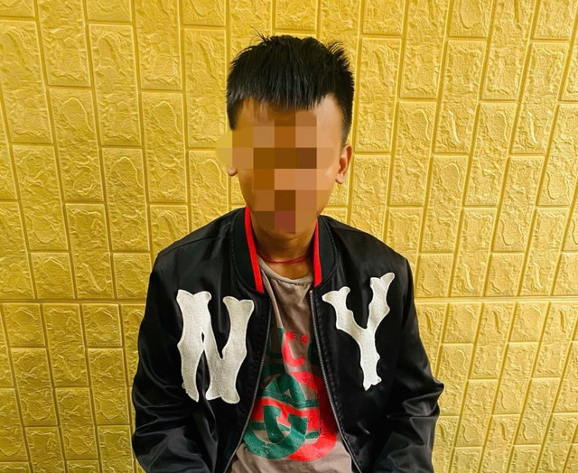 Đối tượng Nguyễn V. N tại cơ quan Công an. 6895c9b4b610a.jpg