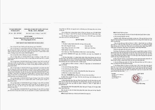 Quyết định xử phạt vi phạm hành chính đối với ông Nguyễn Văn Ký. 13.jpg