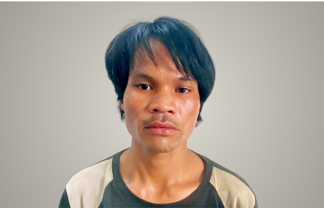 Đối tượng Hồ Văn Vương tại cơ quan Công an. giet-votto-1748064036722247558691.png