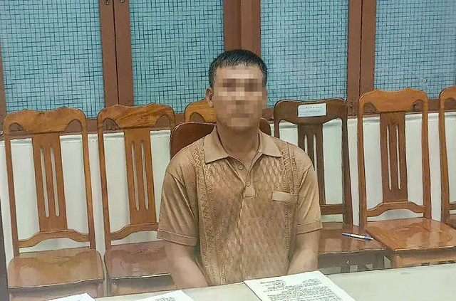 Ông P.N.C tại cơ quan Công an. z6668604680797-b4daae85281208427535e8aba0116380-9897-9775.jpg