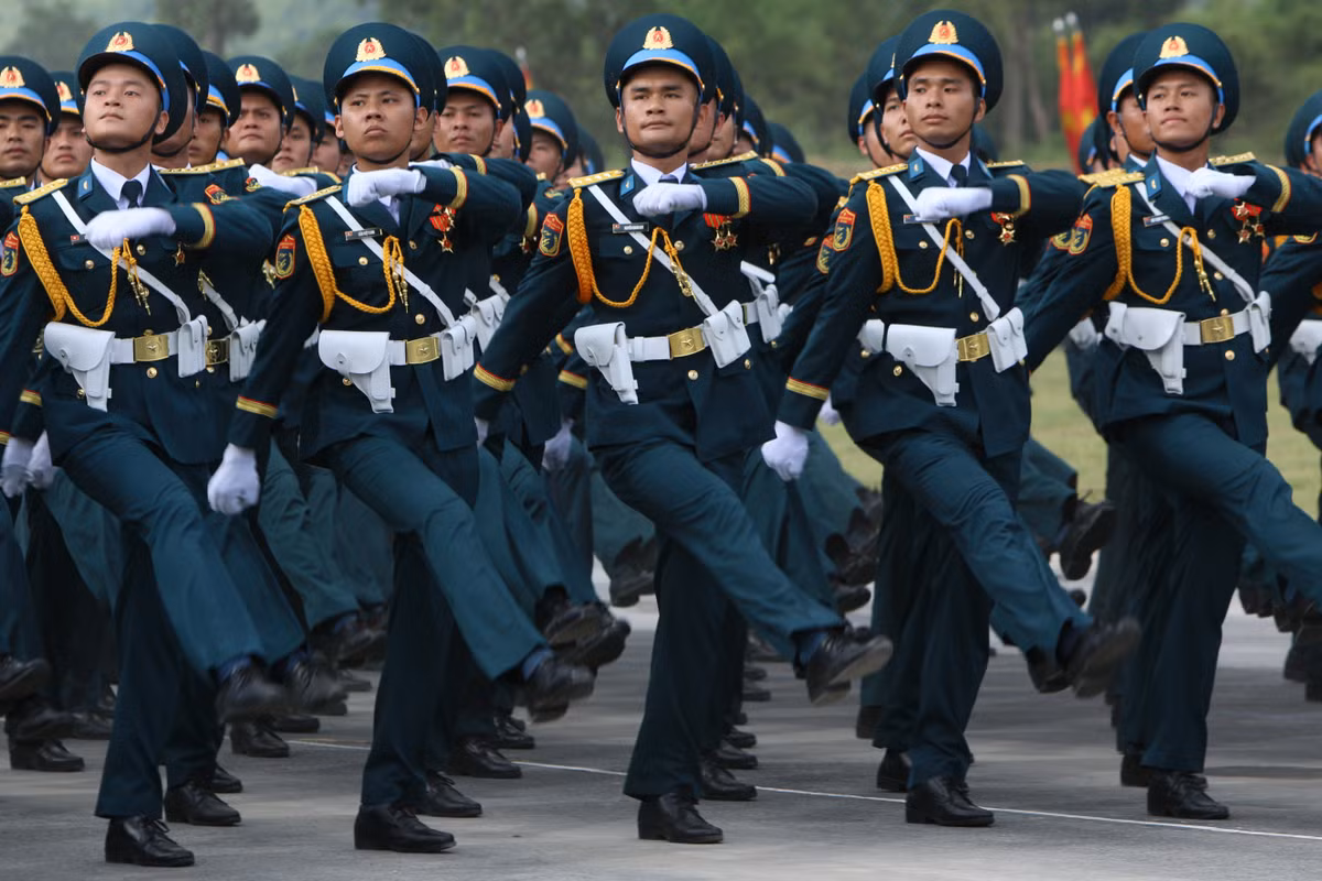 Khối sĩ quan Phòng không - Không quân.