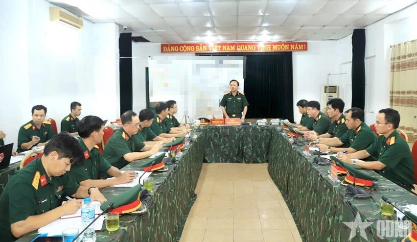 Quang cảnh sở chỉ huy điều hành.