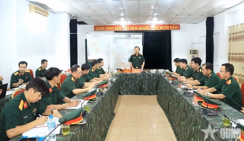 Quang cảnh sở chỉ huy điều hành.