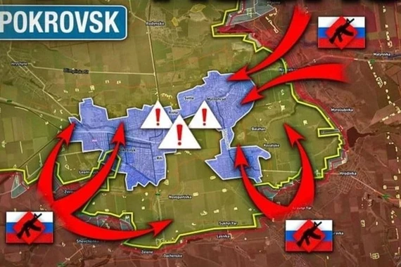 Nếu quân đội Nga tấn công hai thành phố “song sinh” (Slavyansk và Kramatorsk) từ phía bắc, quân đội Ukraine phải lựa chọn giữa tỉnh Dnieper và hai thành phố song sinh. Chuyện này giống như một quả trứng sống - dù bóp thế nào thì nó cũng sẽ rất dễ vỡ.