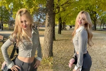 Nàng mẫu Uzbekistan nhan sắc như búp bê giữa sắc thu vàng lãng mạn