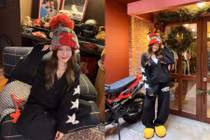 Hot girl Tăng Mỹ Hàn gia nhập đường đua Noel với out 'chất phát ngất'